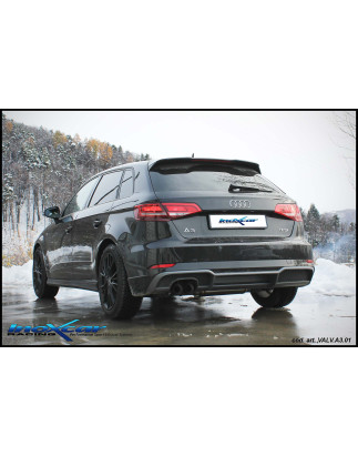 Posteriore senza silenziatore con uscita 2 x diam. 80 RACING AUDI A3 – 2016-2018 190CV S3 RS3 (typ