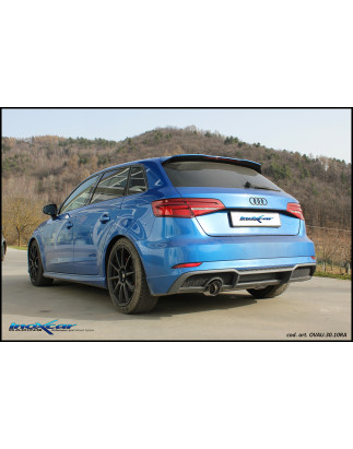 Posteriore senza silenziatore con uscita diam. 100 RACING AUDI A3 – 2016-2018 116CV S3 RS3 (type 8