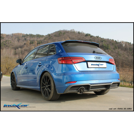 Posteriore senza silenziatore con uscita diam. 100 RACING AUDI A3 – 2016-2018 116CV S3 RS3 (type 8