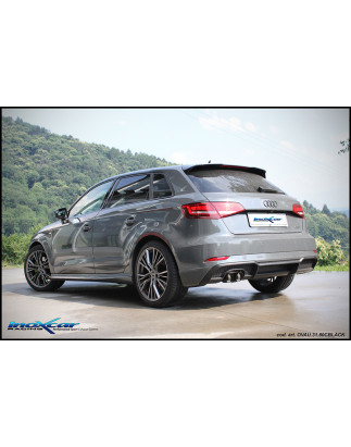 Posteriore senza silenziatore con uscita 2 x diam. 80 RACING AUDI A3 – 2016-2018 190CV S3 RS3 (typ