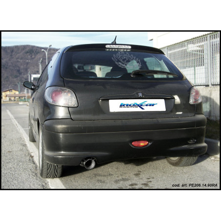 Posteriore con uscita singola ovale 120x80 mm PEUGEOT 206 2.0 HDI – 2000-2005 90CV (Cod. I-PE206.1