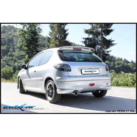 Posteriore con uscita singola ovale 120x80 mm PEUGEOT 206 1.4 16V / XS – 2001-2006 90CV (Cod. I-PE