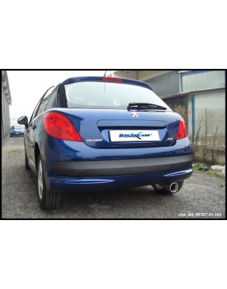 Posteriore con uscita singola ovale 120x80 mm PEUGEOT 207 1.4 16V – 2006 90CV (Cod. I-PE207.01.120