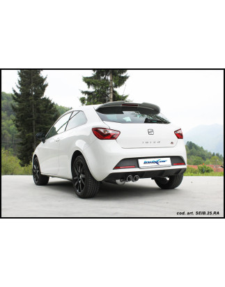 Posteriore senza silenziatore con uscita 2 x diam. 80 RACING – 2015 110CV Seat IBIZA (type 6J) SC