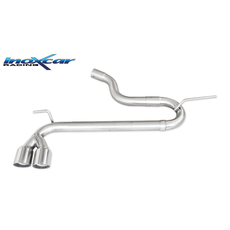 Posteriore senza silenziatore con uscita 2 x diam. 80 RACING SEAT LEON – 2015 122CV (type 5F) (Cod