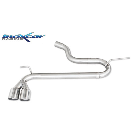 Posteriore senza silenziatore con uscita 2 x diam. 80 RACING SEAT LEON – 2015 122CV (type 5F) (Cod