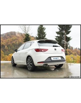 Posteriore senza silenziatore con uscita 2 x diam. 80 RACING SEAT LEON – 2015 122CV (type 5F) (Cod