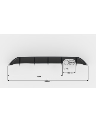 Sottoparaurti posteriore Ford Fiesta ST Mk8  (Cod. M-FO-FI-8-ST-RS1G)