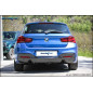 Posteriore DUPLEX con 2 silenziatori uscita diam. 90 X-RACE BLACK MATT – BMW F21 2016 SERIE 1 (Cod