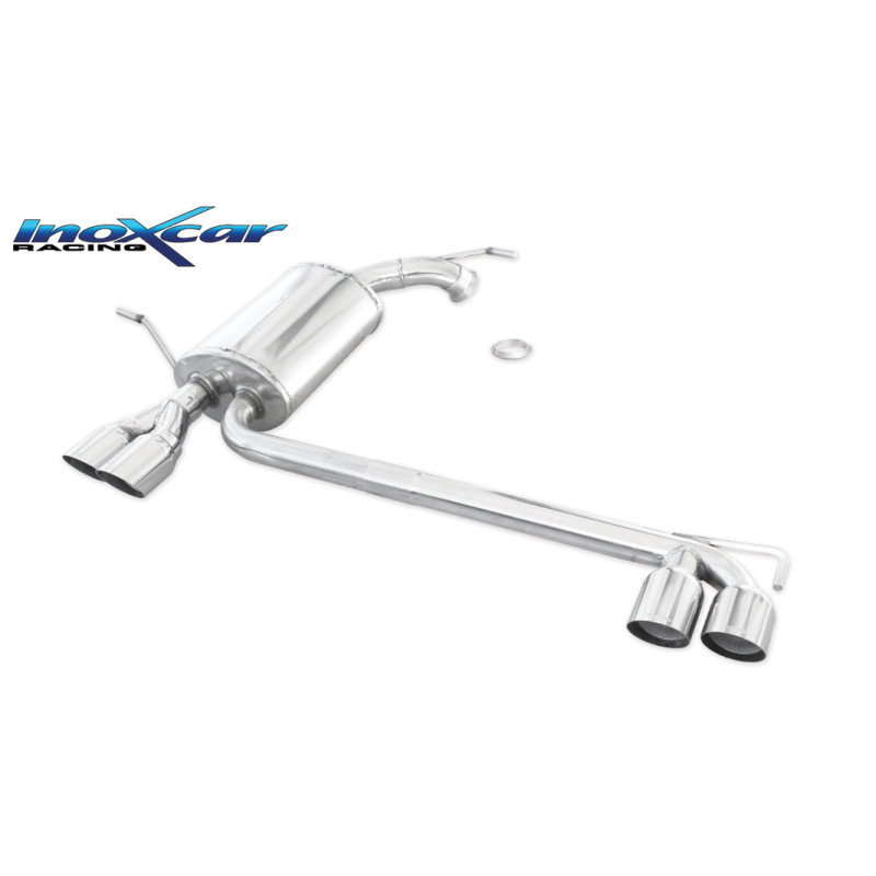 Posteriore con DUPLEX uscita 2 x diam. 80 RACING PEUGEOT 407 2.7 24V HDI – 2006 204CV (Cod. I-TWPE