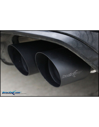 Tubo centrale silenziato e Terminale con uscita 2 x diam.90 RACING BLACK CERAMIC DX+SX Vavole – 20