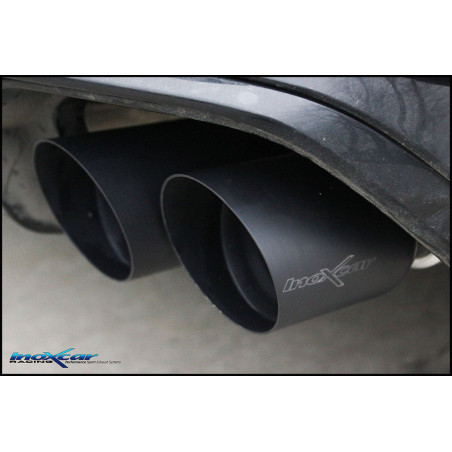 Tubo centrale silenziato e Terminale con uscita 2 x diam.90 RACING BLACK CERAMIC DX+SX Vavole – 20