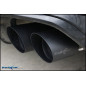 Tubo centrale silenziato e Terminale con uscita 2 x diam.90 RACING BLACK CERAMIC DX+SX Vavole – 20