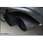 Tubo centrale silenziato e Terminale con uscita 2 x diam.90 RACING BLACK CERAMIC DX+SX Vavole – 20