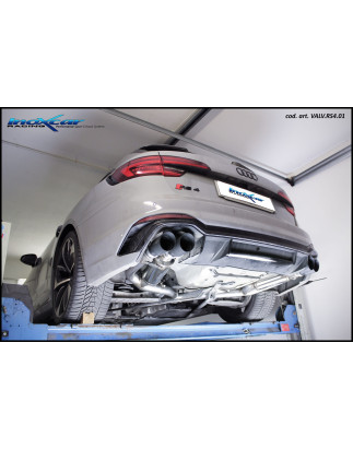 Tubo centrale silenziato e Terminale con uscita 2 x diam.90 RACING BLACK CERAMIC DX+SX Vavole – 20