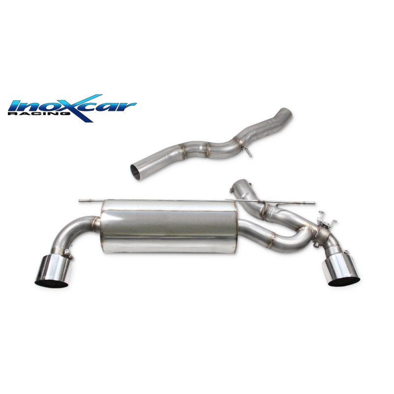Terminale silenziato con uscita diam. 114 RACING DX+SX e Valvola motorino oem TO – 2020 Toyota SUP