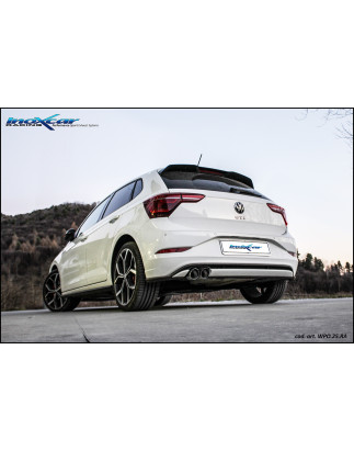 Posteriore senza silenziatore con uscita 2 x diam. 80 RACING VOLKSWAGEN POLO AW – 2022 207CV (Cod.