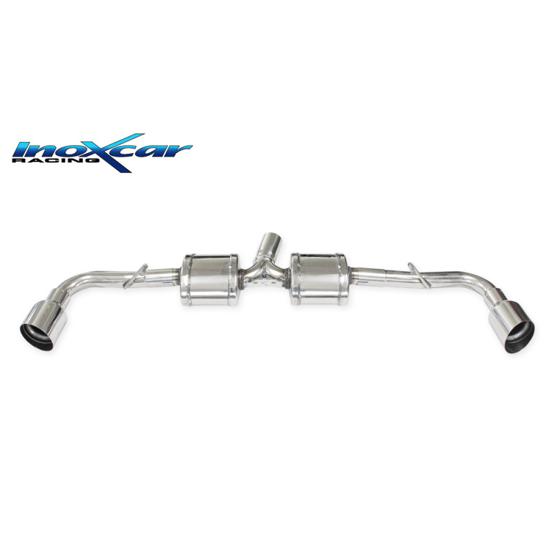 Posteriore con 2 silenziatori uscita diam. 100 RACING DX+SX ALFA ROMEO 4C 1750 TBI – 241CV (Cod. I