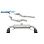 Tubo centrale diretto e Terminale con uscita diam. 100 RACING BLACK CERAMIC DX+SX AUDI A1 – 2012 2