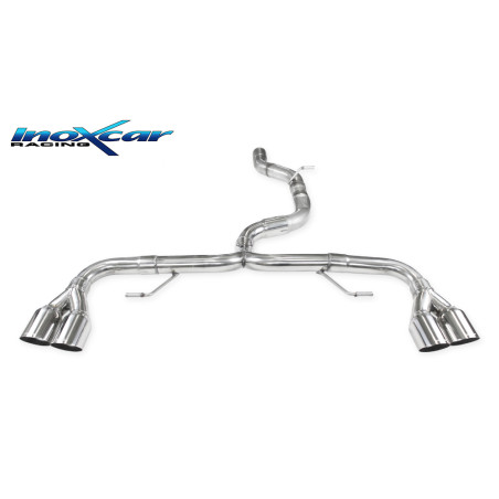 Posteriore senza silenziatore con uscita 2 x diam. 80 RACING DX+SX AUDI S1 – 2014 231CV A1 (type 8