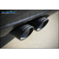 Posteriore senza silenziatore con uscita 2 x diam. 80 X-RACE BLACK MATTCon l'installazione si elimin