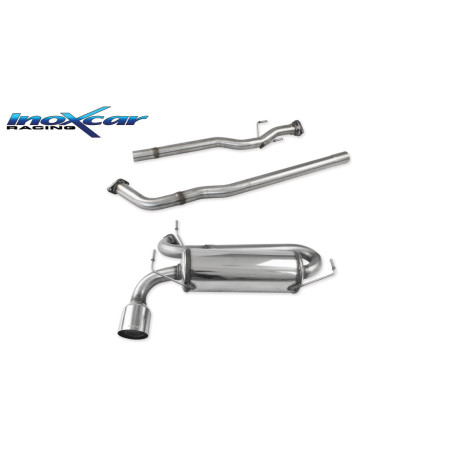 Tubo centrale diretto e Posteriore con uscita diam. 100 RACING – 55 NISSAN JUKE 1.6 TURBO 4WD 2011