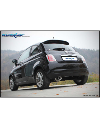 Posteriore con uscita singola ovale 90x70 mm FIAT 500 1.4 16V – 2007 100CV (Cod. I-FICQ.02.90 )