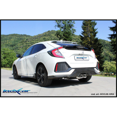 Posteriore con uscita centrale 2 x diam. 100 RACING HONDA CIVIC 1.5 TURBO – 2018-2020 182CV (Cod. 