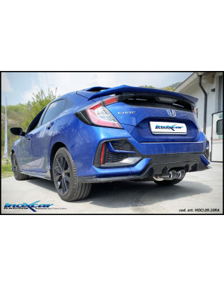 Posteriore con uscita centrale 2 x diam. 100 RACING HONDA CIVIC 1.5 TURBO – 2021 182CV (Cod. I-HOC