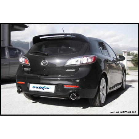 Posteriore con uscita diam. 100 X-RACE DX+SX MAZDA 3 2.3DI MPS – 2010 260CV (Cod. I-MAZD.03.XR10)