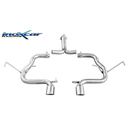 Posteriore senza silenziatore con uscita centrale 2 x diam. 80 RACING MINI COOPER S 1.6 – 2001-200