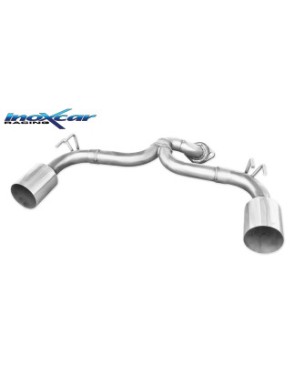 Posteriore senza silenziatore con uscita diam. 114 RACING DX+SX MITSUBISHI EVO X 2.0 TURBO – 2009 