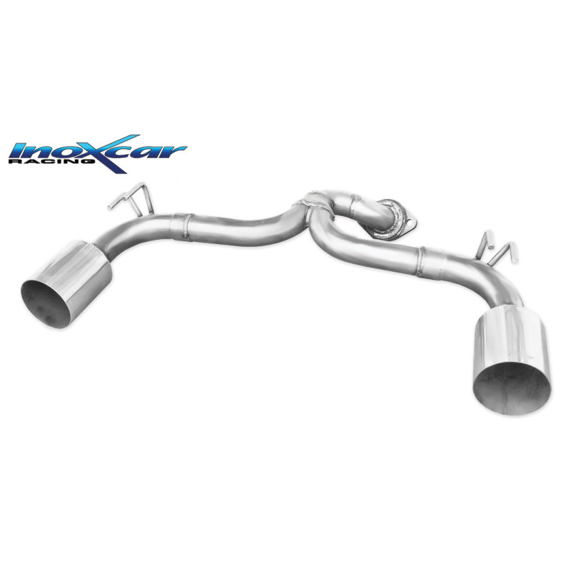 Posteriore senza silenziatore con uscita diam. 114 RACING DX+SX MITSUBISHI EVO X 2.0 TURBO – 2009 
