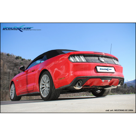 Posteriore silenziato con uscita diam. 100 RACING DX+SX – 2015-2017 Ford Mustang MK6 (Cod. I-MUSTA