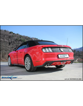 Posteriore silenziato con uscita diam. 100 RACING DX+SX – 2015-2017 Ford Mustang MK6 (Cod. I-MUSTA