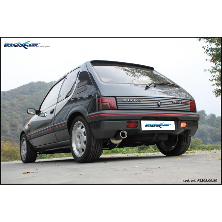 Posteriore con uscita singola diam. 102 PEUGEOT 205 1.9 GTI – 1984 128CV (Cod. I-PE205.06.102)