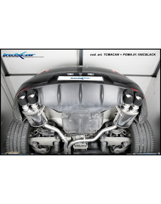 Posteriore silenziato con uscita 2 x diam. 100 RACING DX+SX PORSCHE MACAN S 3.0 TDI V6 – 2013 250C