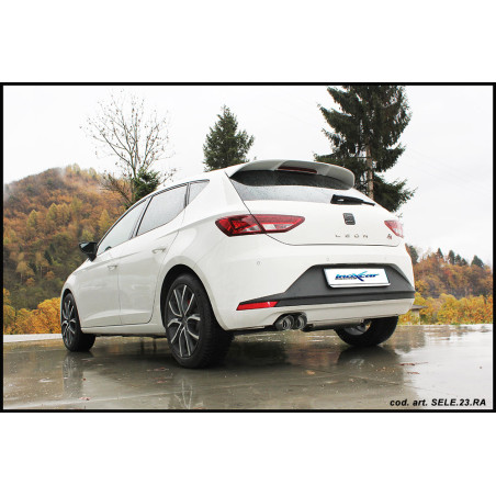 Posteriore con uscita 2 x diam. 80 RACING SEAT LEON – 2015 122CV (type 5F) (Cod. I-SELE.23.RA)