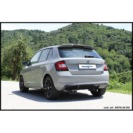 Posteriore con uscita diam. 102 RACING SKODA FABIA – 2014 (NJ) (Cod. I-SKFA.04.102R)