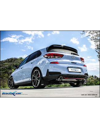 Terminale silenziato con uscita diam. 100 RACING DX+SX e Valvola motorino oem HY – 2019 Hyundai i3