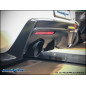 Terminale silenziato con uscita diam. 114 RACING BLACK CERAMIC DX+SX e Valvola montaggio motorino el