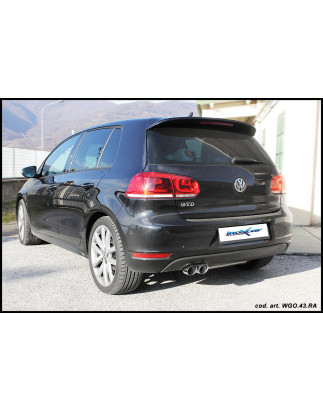 Posteriore con uscita singola ovale 120x80 OBLIQUO VOLKSWAGEN GOLF 6 2.0 TDI – 2009 170CV (Cod. I-
