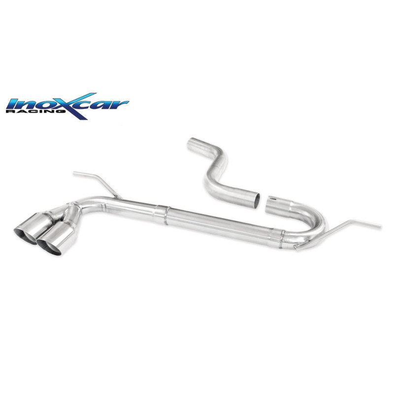 Posteriore senza silenziatore con uscita 2 x diam. 80 RACING VOLKSWAGEN GOLF 7 1.4 TSI – 2012-2014