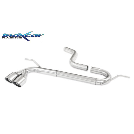 Posteriore senza silenziatore con uscita 2 x diam. 80 RACING VOLKSWAGEN GOLF 7 1.4 TSI – 2012-2014