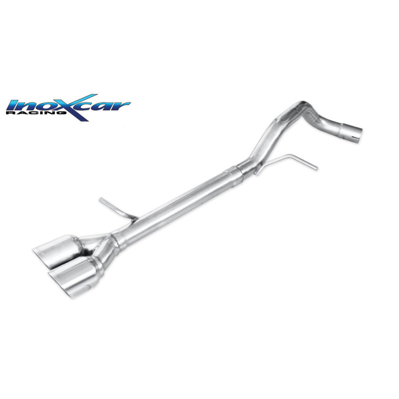 Posteriore solo tubo con uscita 2 x diam. 80 RACING VOLKSWAGEN POLO – 2010 180CV (type 6R) (Cod. I