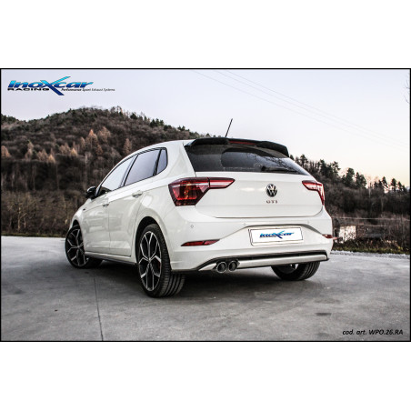 Posteriore con uscita 2 x diam. 80 RACING VOLKSWAGEN POLO AW Restyling 2.0 GTI – 2022 207CV (Cod. 