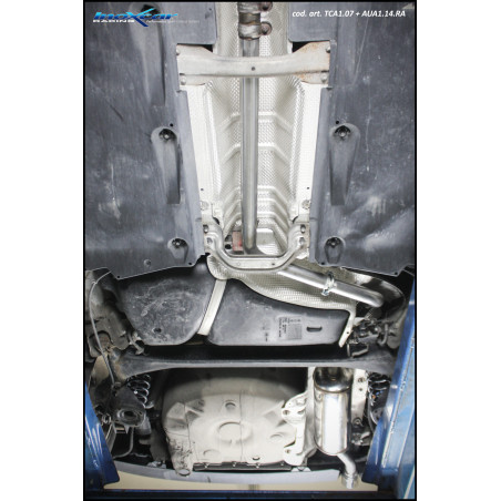Posteriore con uscita 1 x diam. 90 X-RACE AUDI A1 – 2015 S1 (type 8X) (Cod. I-AUA1.14.XR90)