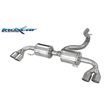 Posteriore con uscita 2x diam. 80 RACING DX+SX AUDI S1 – 2014 231CV A1 (type 8X) (Cod. I-AUS1.02.R