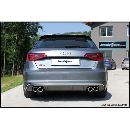 Posteriore con uscita ovale 150x105mm DX+SX AUDI A3 – 2013 300CV S3 (Type 8V) (Cod. I-AUS3.05.150)
