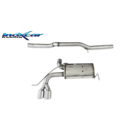 Tubo centrale diretto e Terminale con uscita 2x diam. 76 RACING – 70 AUDI A3 1999-2003 210CV S3 (t